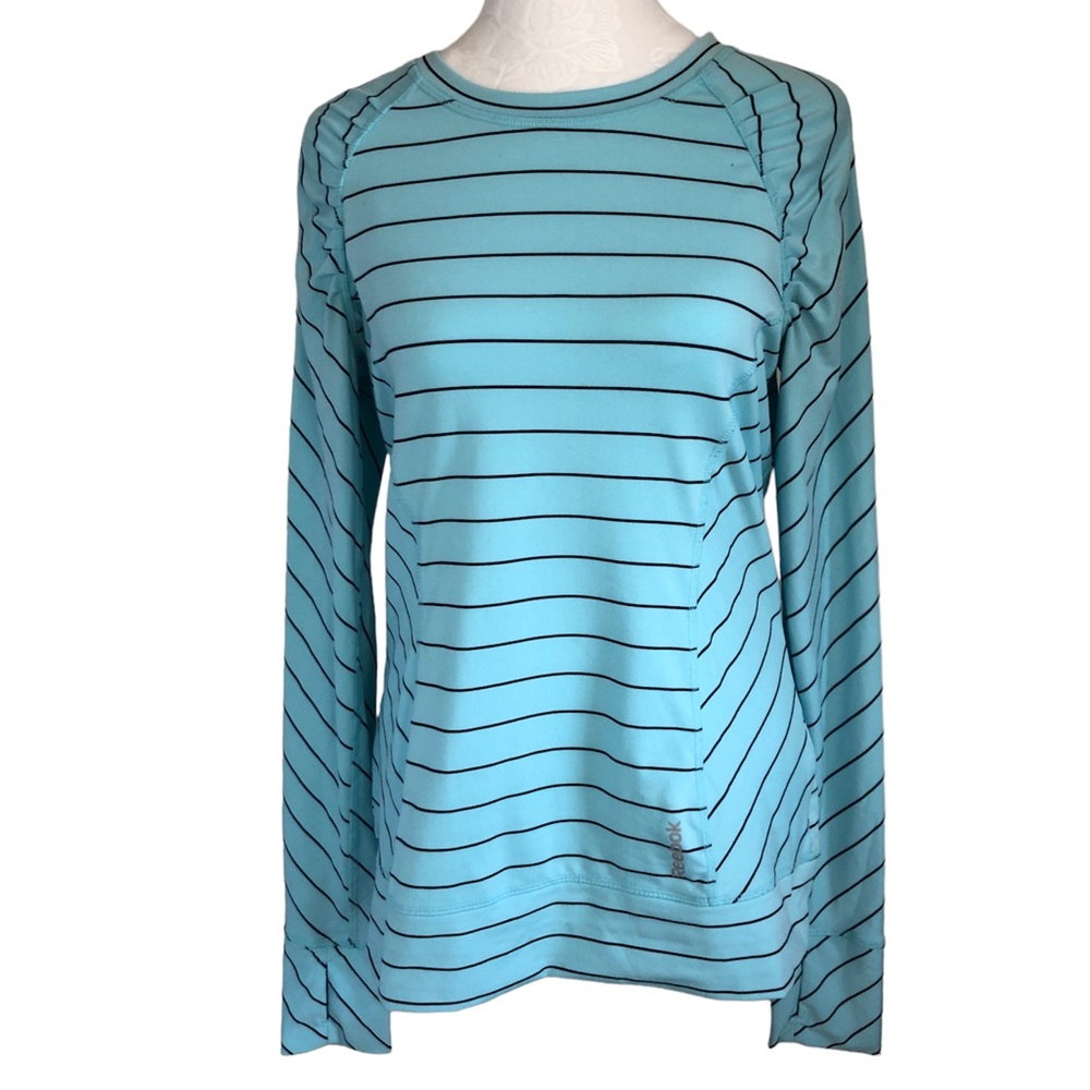 Reebok Fitted Long Sleeve Shirt Top Thumb Holes